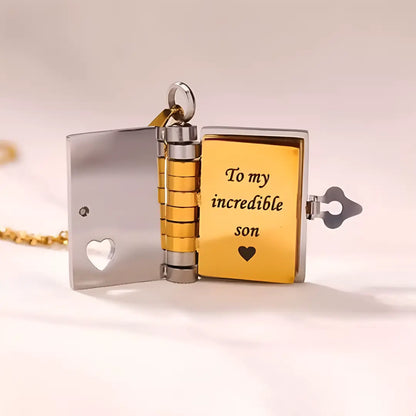 Book of Love Necklace – Gift for Son