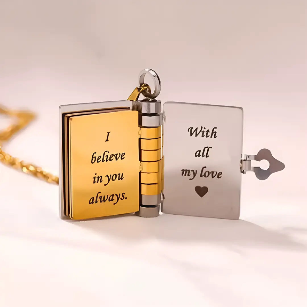 Book of Love Necklace – Gift for Son