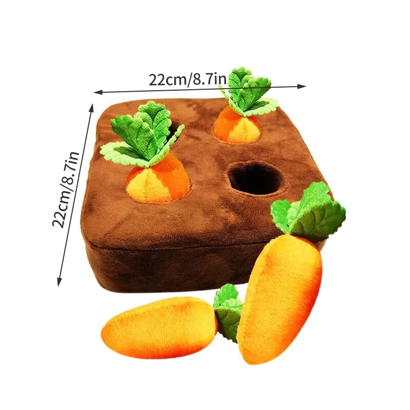 PetPaw Dog Carrot Toy - Levavenci - 4 Carrots | 8.7x8.7 inches (22x22cm)